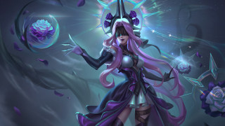 Longhair sword woman flower roses - epsylon point free wallpaper
