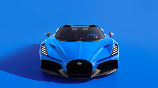 Blue sports car shadow ground - a shadow free wallpaper