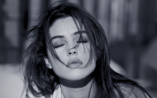 Blown hair closed eyes fashion - the wind free wallpaper