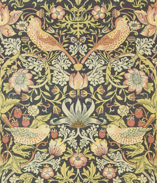 Birds flowers colorful border arts - a yellow border free wallpaper