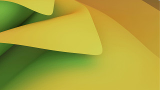 Yellow green abstract curve generative - c4d free wallpaper
