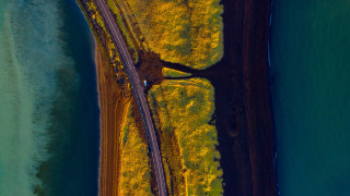 Road water tree sunset nature - amir zand free wallpaper