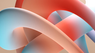 Cellphone red blue generative 3d - screen free wallpaper