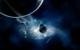 Space planets stars distant star - planet free wallpaper