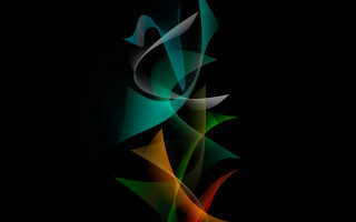 Colorful abstract black green yellow - free abstract wallpaper
