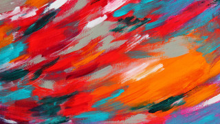 Abstract boat ocean sunset ripples - a painting free wallpaper