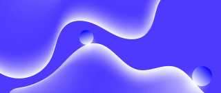 Purple swirl blue bubbles black - a white swirl free wallpaper