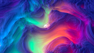 Colorful wave shapes android jones - cinema 4 d free wallpaper