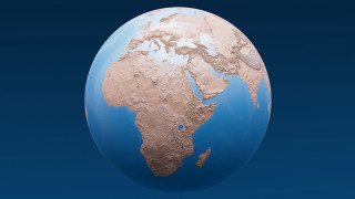 Blue brown earth globe blue - a blue sky background free wallpaper
