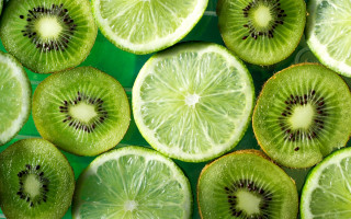 Kiwi slices green tablecloth minimalism - aquirax uno free wallpaper for desktop