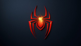 Red spider logo web cobra - a black background free wallpaper for desktop