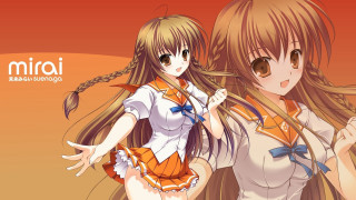 Anime girls long hair white 8 - net art free wallpaper