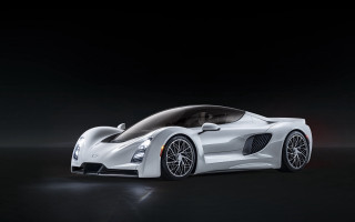 White sports car spotlight cobra - a spotlight free wallpaper