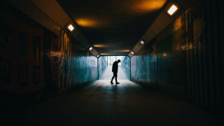 Tunnel figure light cinematic neoism - a tunnel free wallpaper