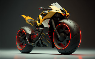 Yellow black motorcycle red wheels - motorcycle free wallpaper