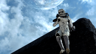Man star wars suit hill - a man in a star free wallpaper