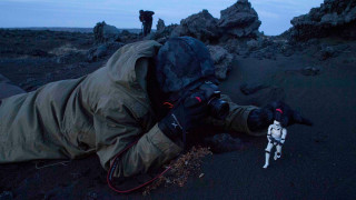 Person laying camera stormtrooper toy - the other hand free wallpaper
