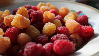 Colorful berries fruit stilllife closeup - boetius adamsz bolswert free wallpaper