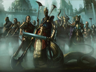 Armor group giant snake people - giant free wallpaper