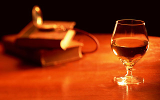 Wine glass still life evening - evening free wallpaper