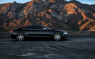 Black car mountain sunset 3d - anthony s waters free wallpaper