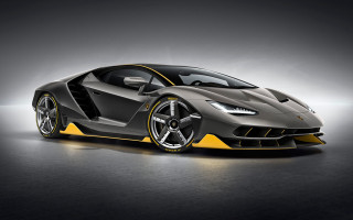 Grey yellow sportscar darkroom spotlight - a spotlight free wallpaper