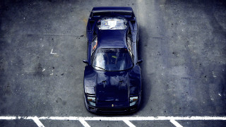 Blue car parking lot microscopic - a parking meter free wallpaper