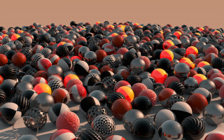 Large group balls helmets pattern 2 - a surface free wallpaper