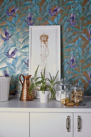 Plant vase dresser wallpaper woman - feature free wallpaper