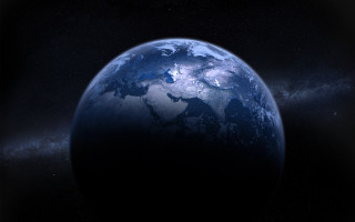 Earth space starry background aurora - a view of the earth free wallpaper