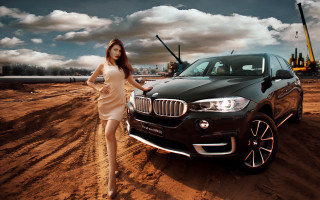 Woman dress blackcar dirtroad construction - daryush shokof free wallpaper