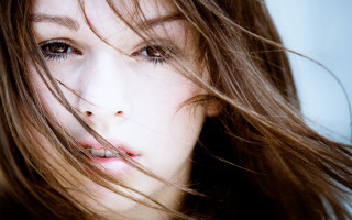 Woman long hair blowing wind 7 - the wind free wallpaper