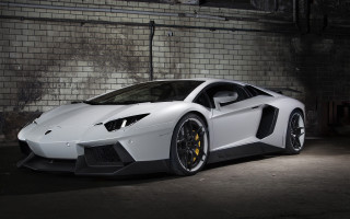 White sports car garage brick - a garage next free wallpaper