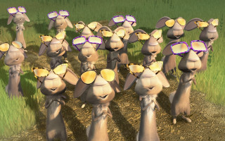 Animated mice sunglasses furry outdoors - animated free wallpaper