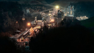 Train forest night cityscape bridge - the hillside free wallpaper
