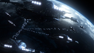 Space station earth night milky - a space station free wallpaper