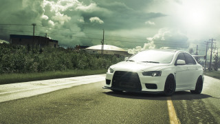 White car tilt shift apocalyptic - apocalyptic free wallpaper