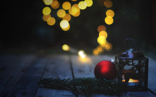 Lantern christmas ornament wooden table - a wooden table free wallpaper