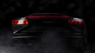 Red sports car smoke tailights - the dark free wallpaper