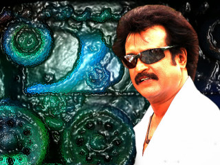Man sunglasses painting swirly background - a man in the middle free wallpaper