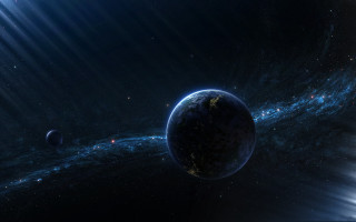 Blue planet star bright light 2 - a blue planet free wallpaper
