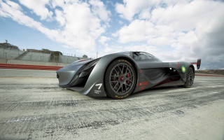 Silver sports car cloudy sky 6 - ray free wallpaper