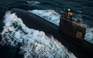 Submarine group people boat flag - a submarine free wallpaper
