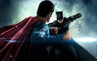 Superman costume man gun pointing - action painting free wallpaper