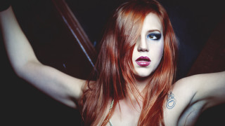 Red haired blue eyed gothic - red hair free wallpaper