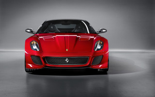 Red sports car studio gray - a studio setting free wallpaper
