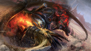 Dragon battle fire sword embers - a fireball free wallpaper