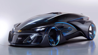 Futuristic blue light car wheels - futurism free wallpaper