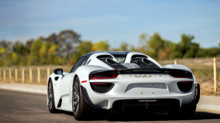 White sports car driving forest 3 - side profile free wallpaper