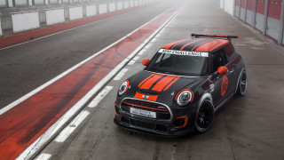 Mini cooper racing stripe foggy - mini free wallpaper